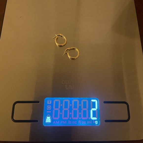 18K Gold Huggies w/ Champagne South Sea Pearl Drops | 12mm - Picture 11 of 16